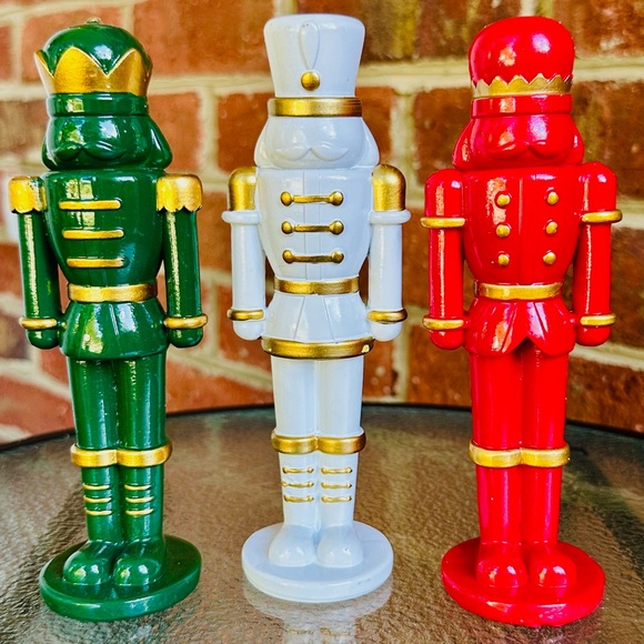 Target Bullseye Playground SET OF 3 Resin Christmas Nutcrackers